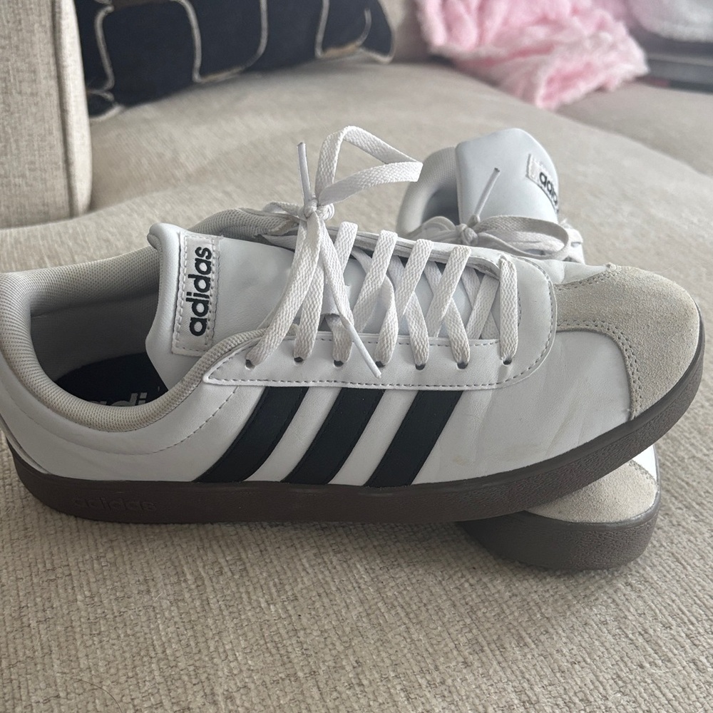 Adidas White and Black Casual Shoes